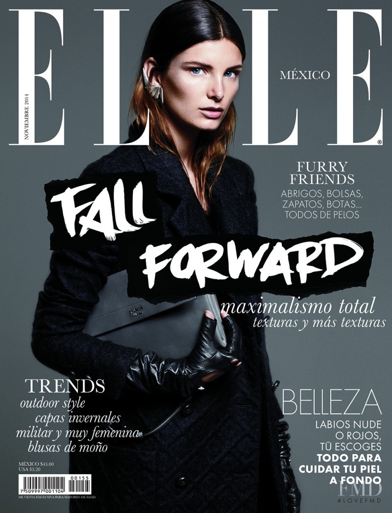 Ava Smith featured on the Elle Mexico cover from November 2014
