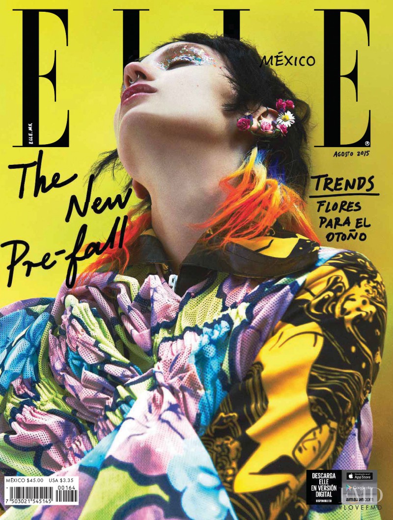 Alex Yuryeva featured on the Elle Mexico cover from August 2015
