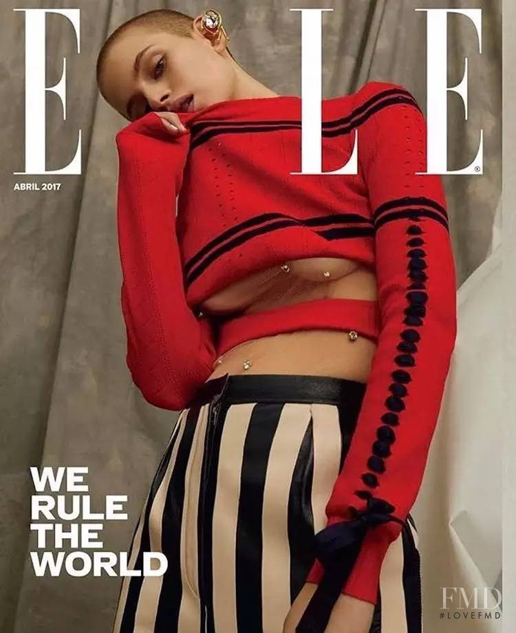 Cajsa Wessberg featured on the Elle Mexico cover from April 2017