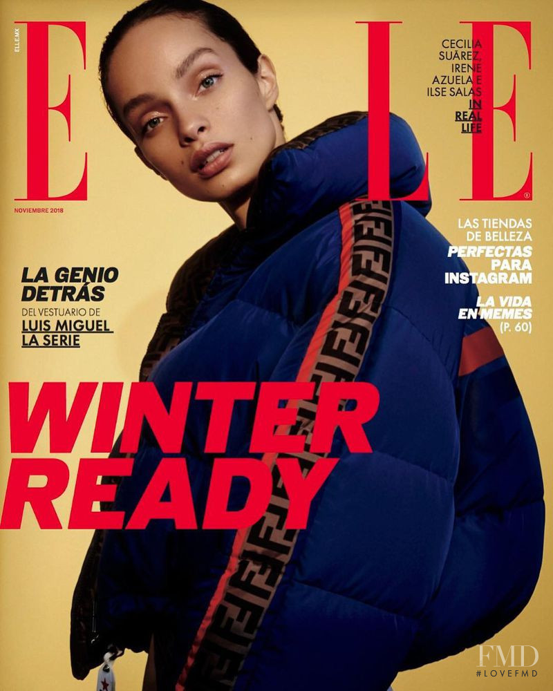 Luma Grothe featured on the Elle Mexico cover from November 2018