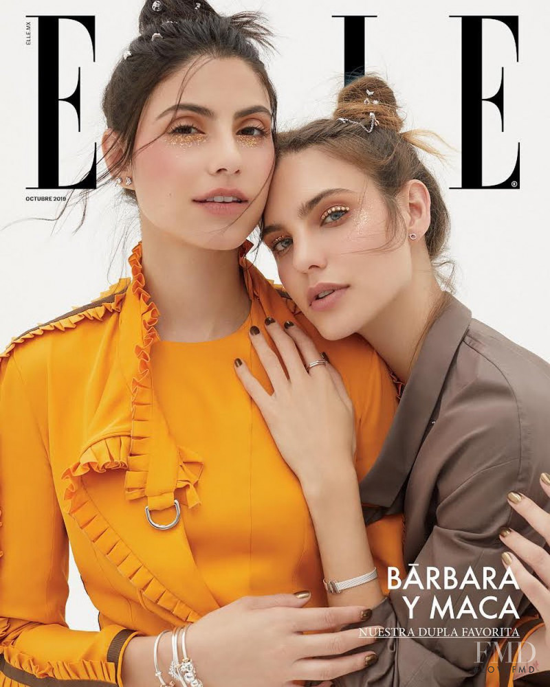 Barbara Lopez, Macarena Achaga featured on the Elle Mexico cover from October 2019