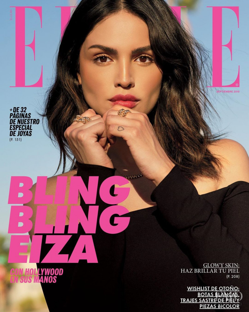 Eiza Gonzalez featured on the Elle Mexico cover from September 2019