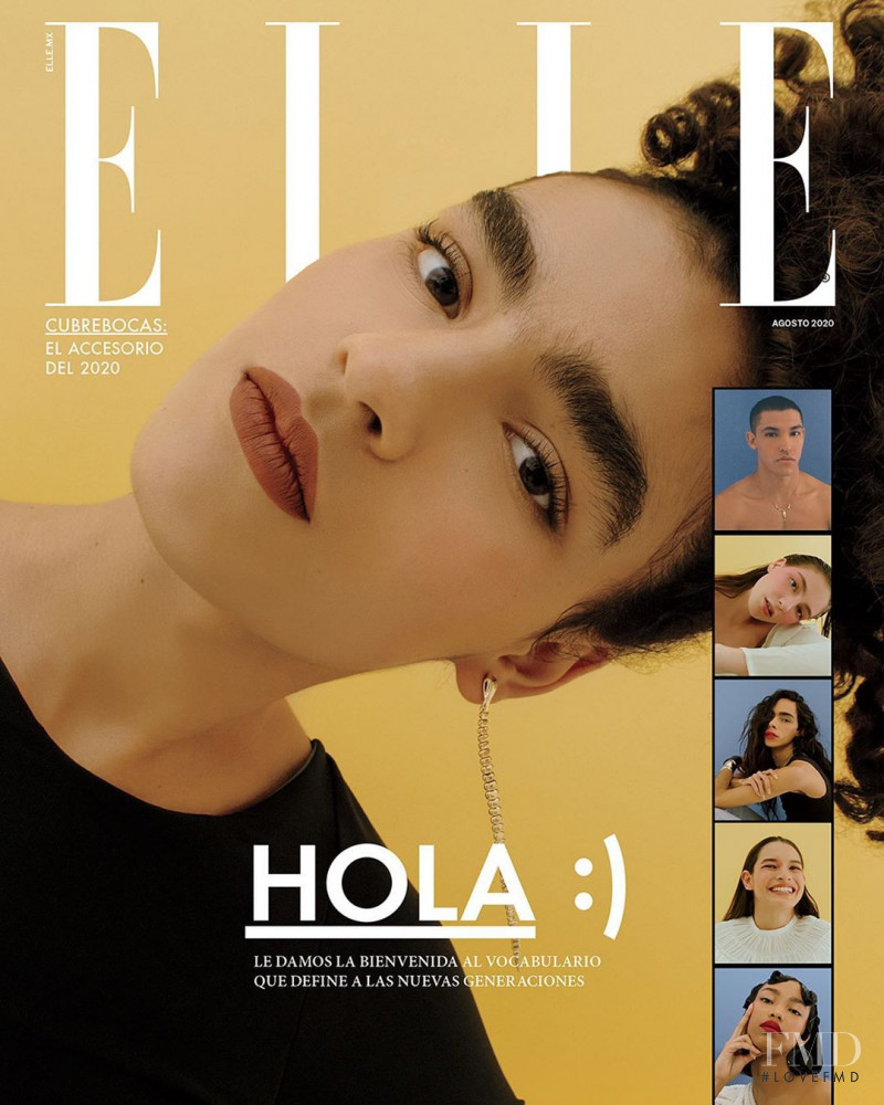Maria Gonzalez Rojas featured on the Elle Mexico cover from August 2020