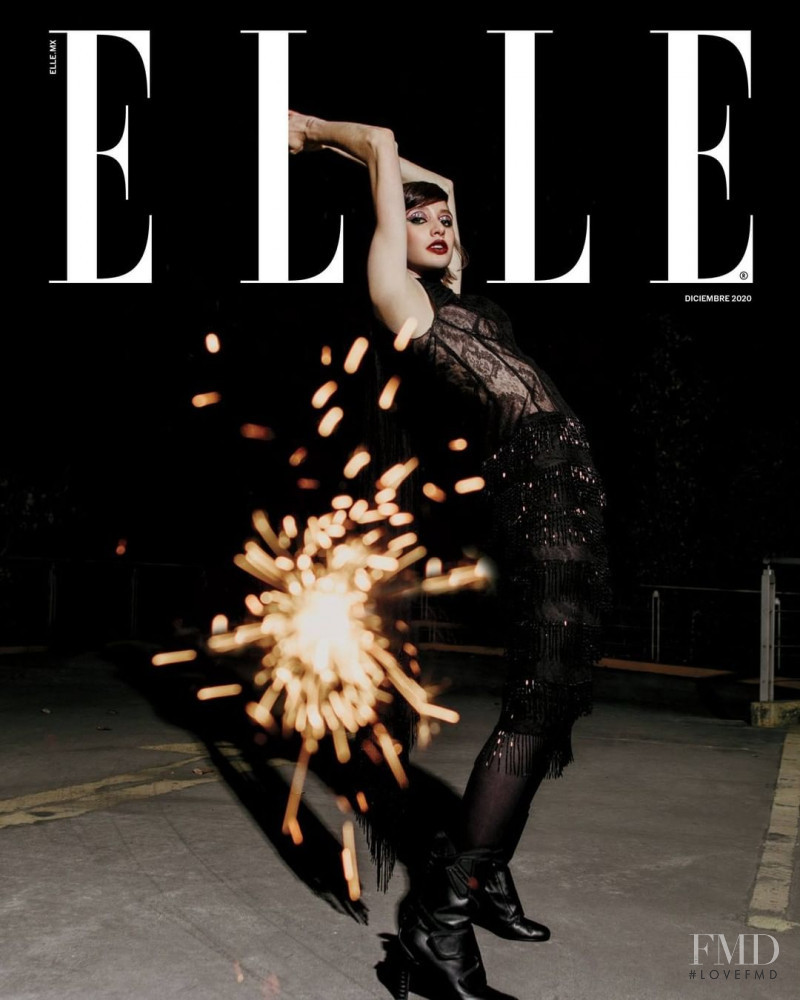 Karime Bribiesca featured on the Elle Mexico cover from December 2020