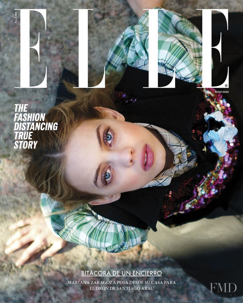 Mariana Zaragoza featured on the Elle Mexico cover from May 2020