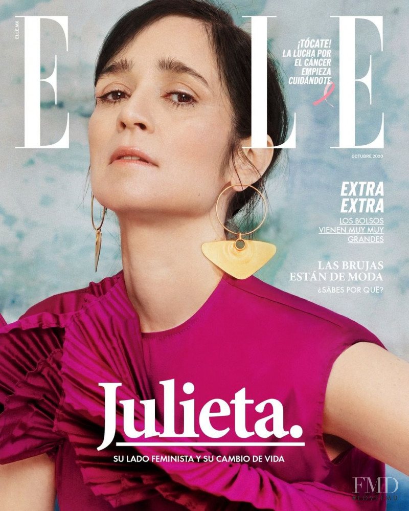 Julieta Venegas featured on the Elle Mexico cover from October 2020