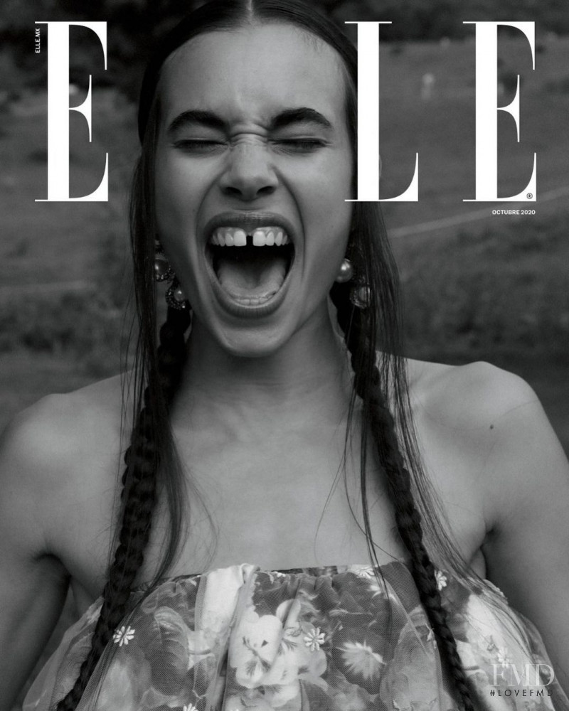 Erin Eliopulos featured on the Elle Mexico cover from October 2020