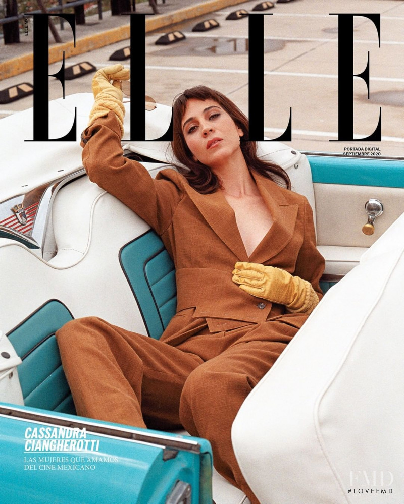 Cassandra Ciangherotti featured on the Elle Mexico cover from September 2020