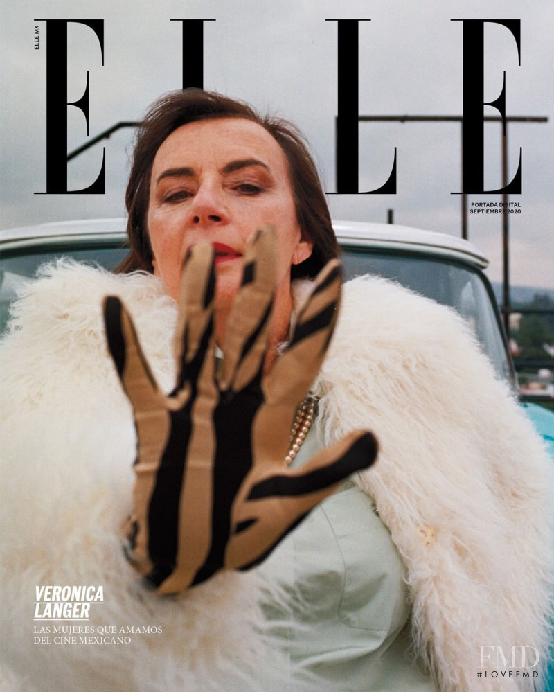 Veronica Langer  featured on the Elle Mexico cover from September 2020
