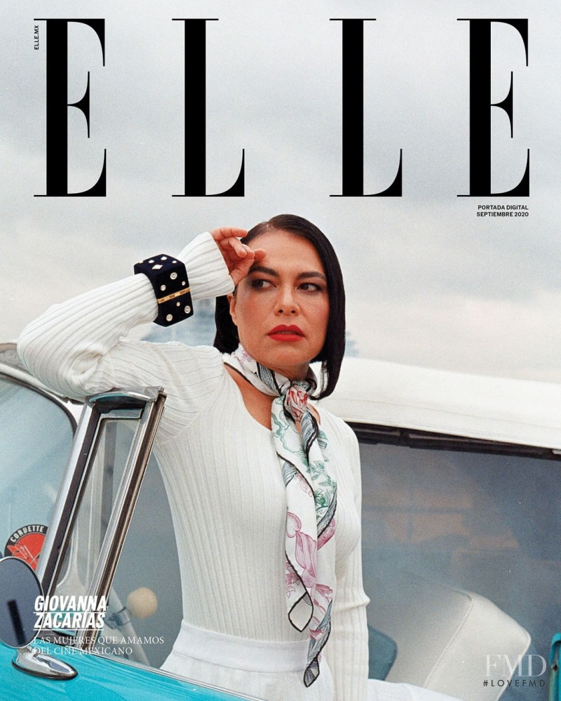 Giovanna Zacarias featured on the Elle Mexico cover from September 2020