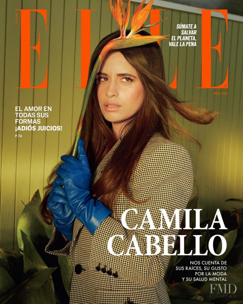 Camila Cabello featured on the Elle Mexico cover from April 2022