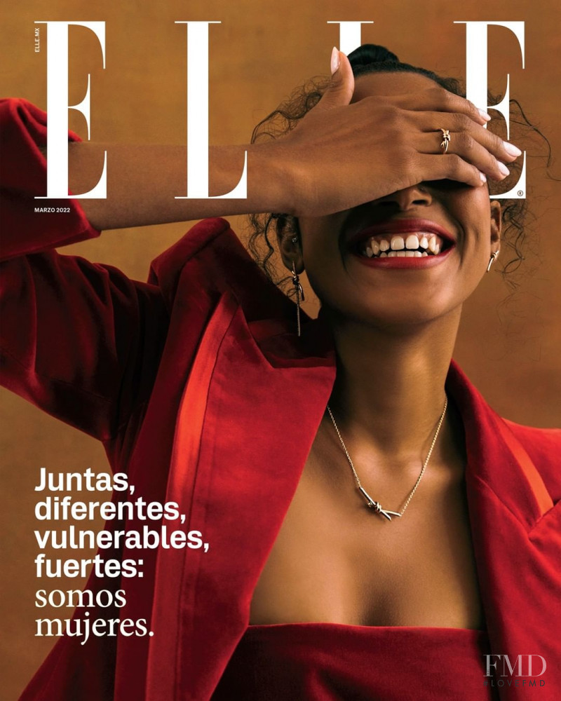 Iza Mazo featured on the Elle Mexico cover from March 2022