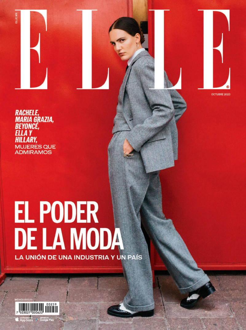 Rachele Regini featured on the Elle Mexico cover from October 2023