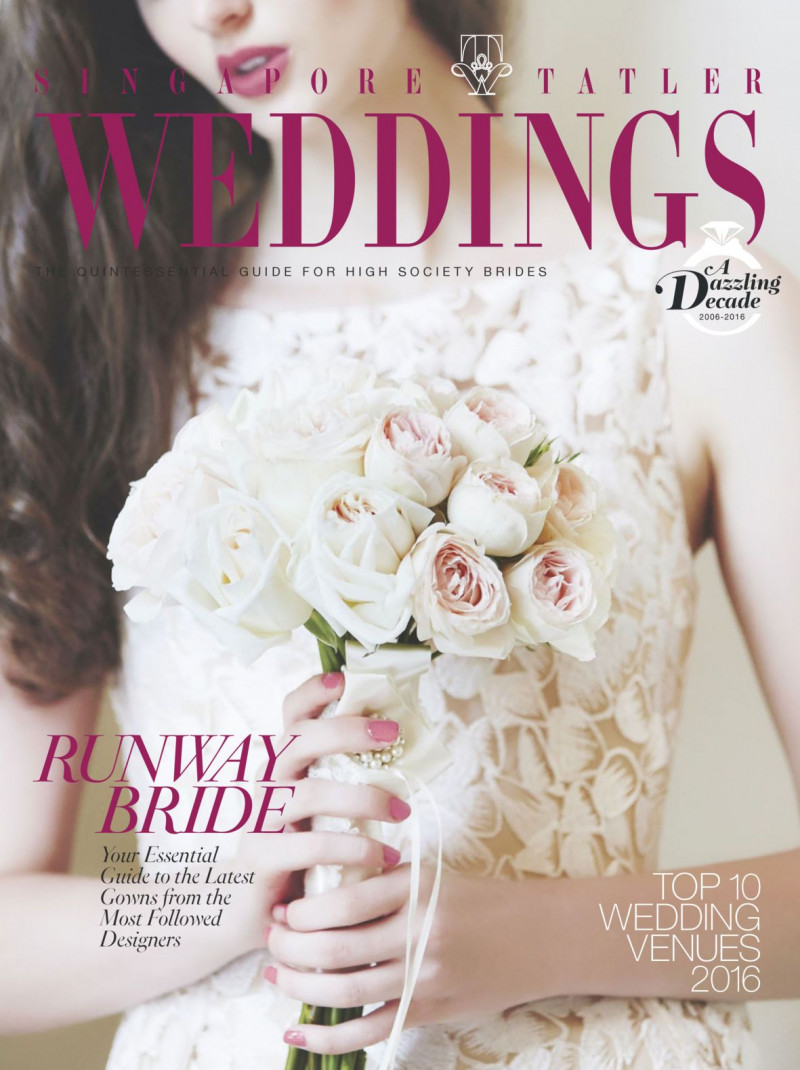  featured on the Singapore Tatler Weddings cover from November 2016