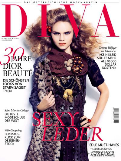 Ida Nielsen featured on the DIVA cover from October 2009