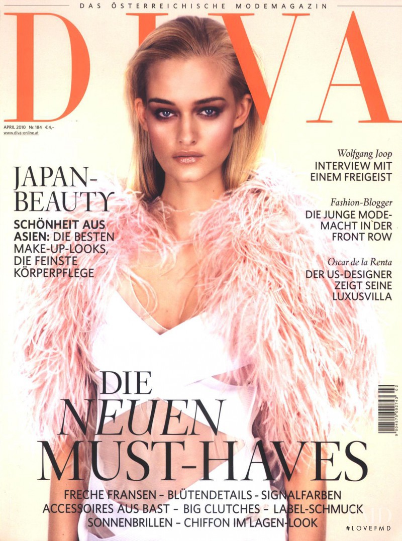 Nadine Strittmatter featured on the DIVA cover from April 2010