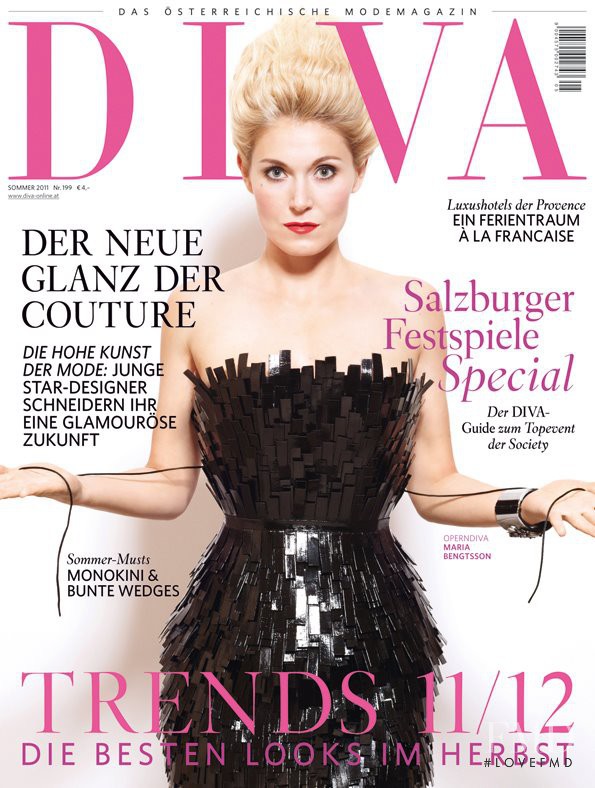 Maria Bengtsson featured on the DIVA cover from July 2011
