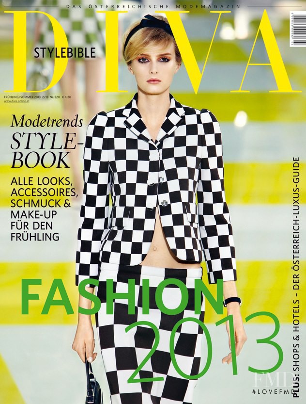 Sigrid Agren featured on the DIVA cover from February 2013