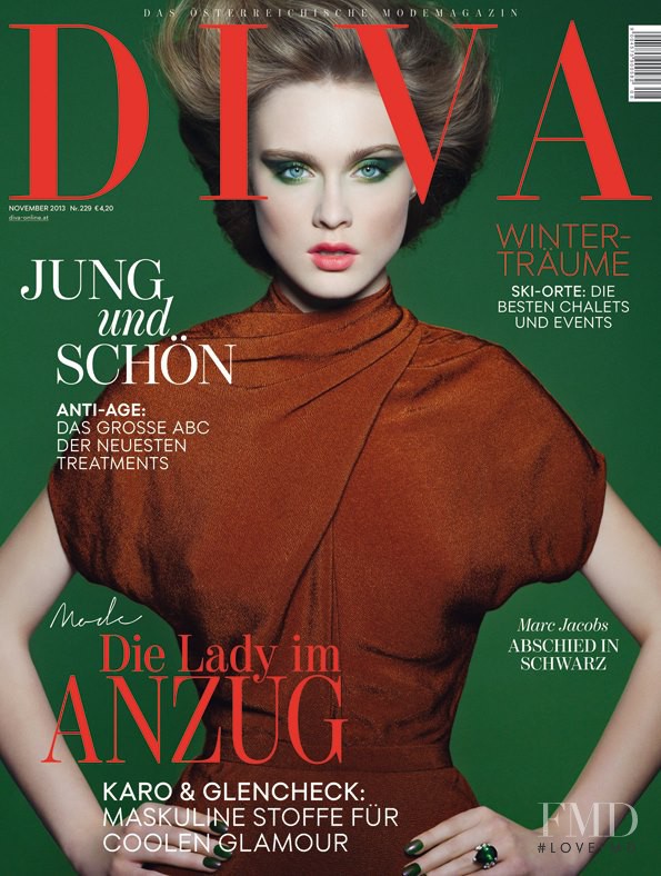 Ola Kedrzynska featured on the DIVA cover from November 2013