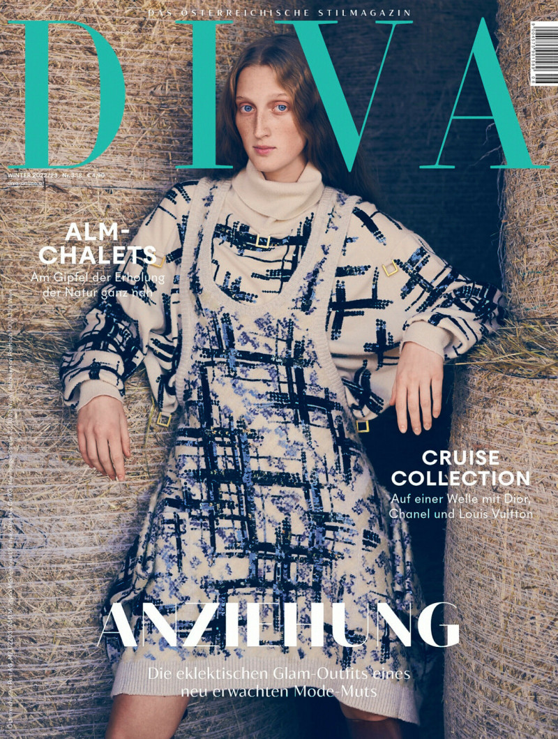 Sasha Konograeva featured on the DIVA cover from December 2022