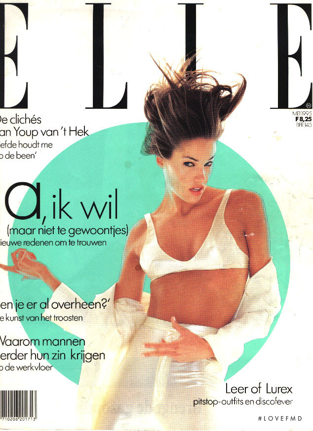 Rosemarie Wetzel featured on the Elle Netherlands cover from May 1995