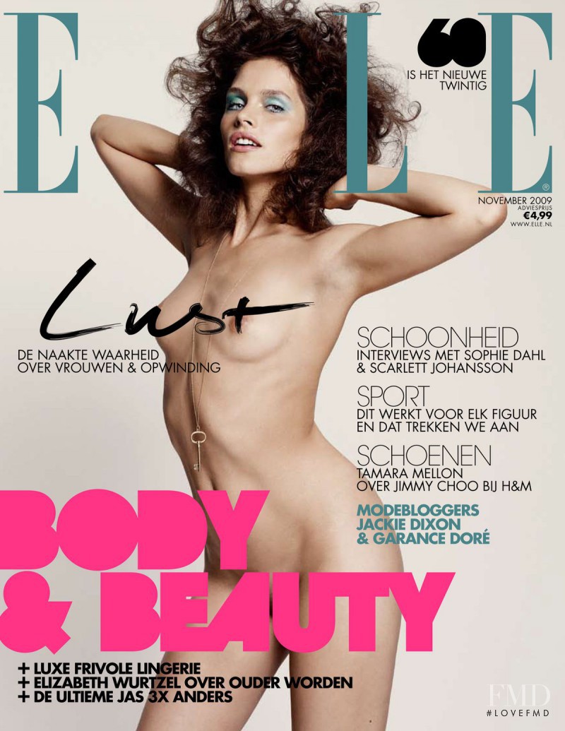 Lonneke Engel featured on the Elle Netherlands cover from November 2009