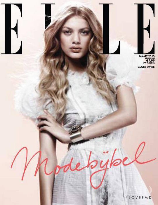 Bregje Heinen featured on the Elle Netherlands cover from March 2010