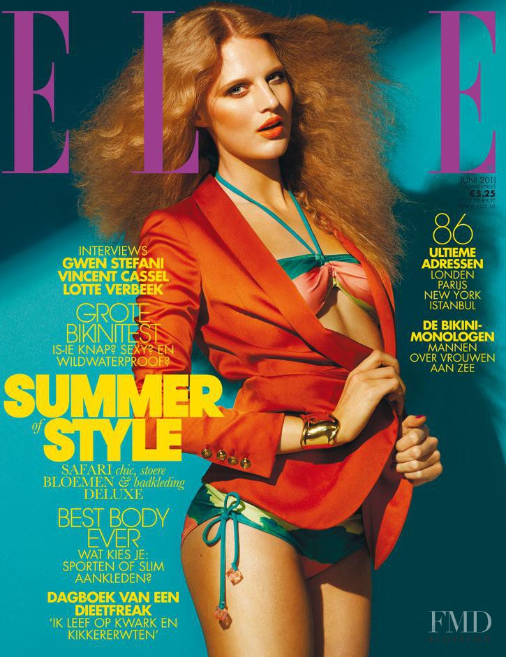 Renee van Seggern featured on the Elle Netherlands cover from June 2011
