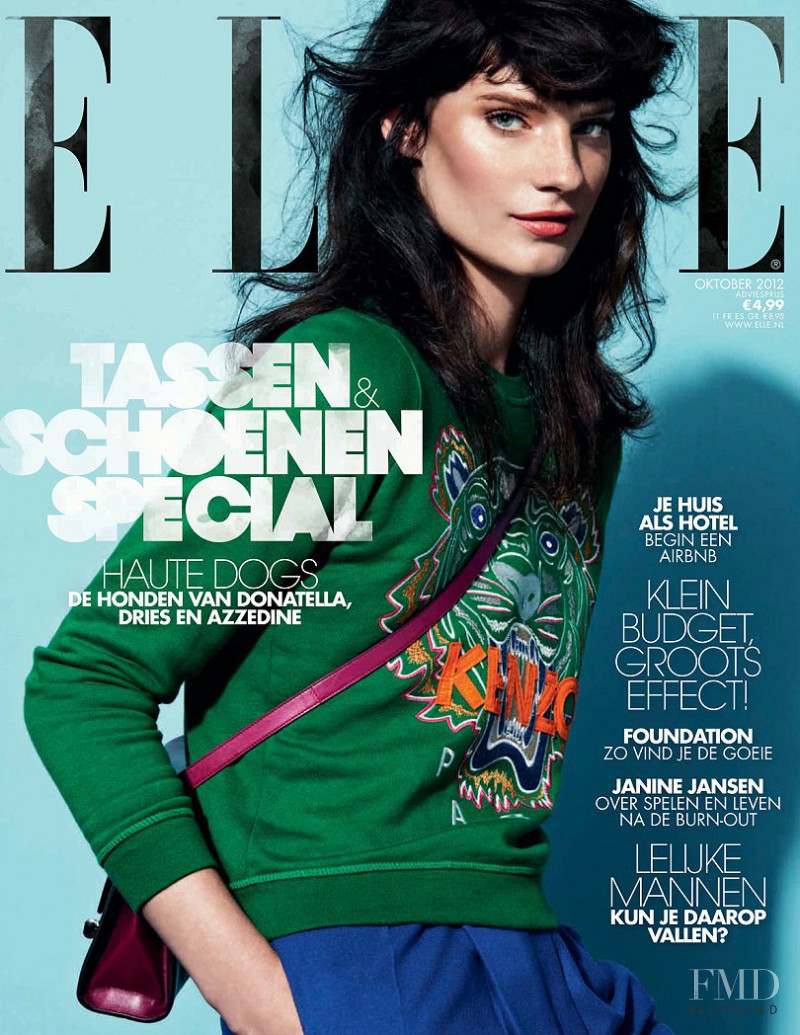 Querelle Jansen featured on the Elle Netherlands cover from October 2012