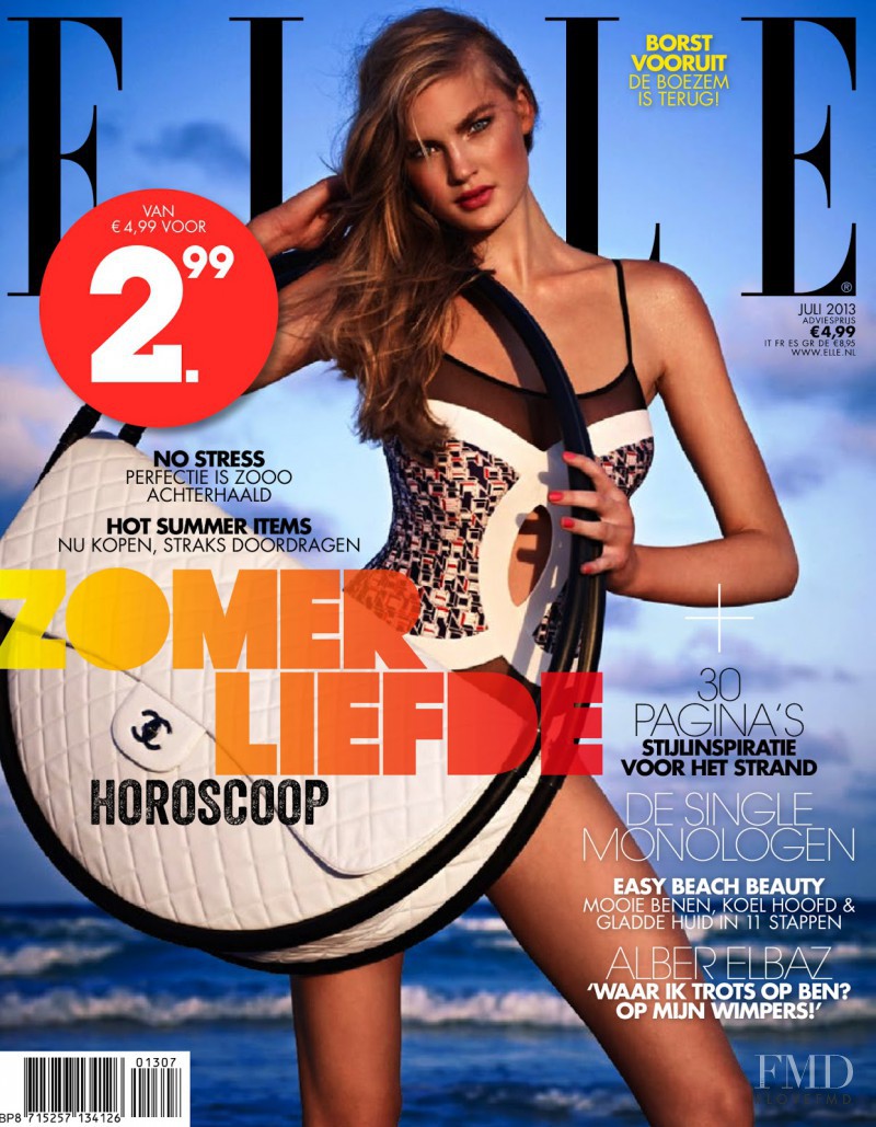 Isabel Scholten featured on the Elle Netherlands cover from July 2013