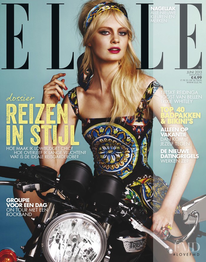 Steffi Soede featured on the Elle Netherlands cover from June 2013
