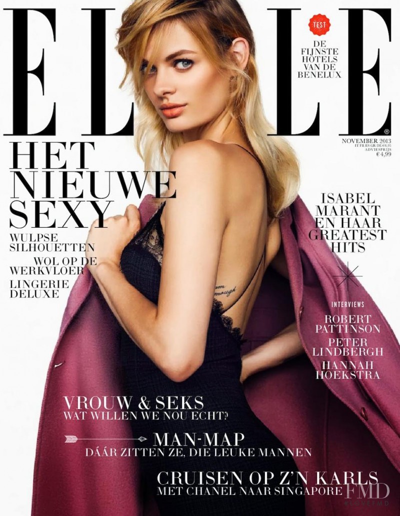 Stef van der Laan featured on the Elle Netherlands cover from November 2013