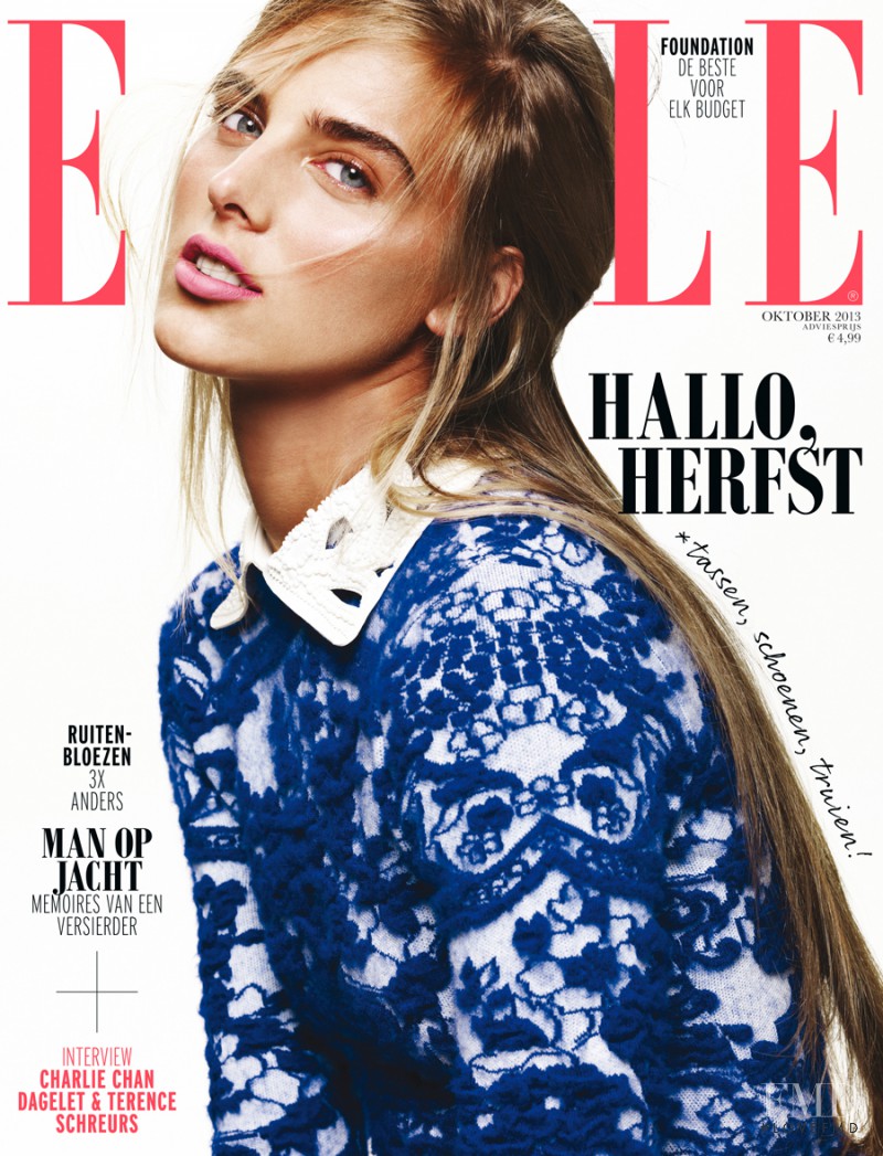 Tamara Slijkhuis Weijenberg featured on the Elle Netherlands cover from October 2013