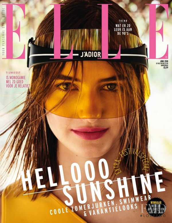 Ymre Stiekema featured on the Elle Netherlands cover from April 2015