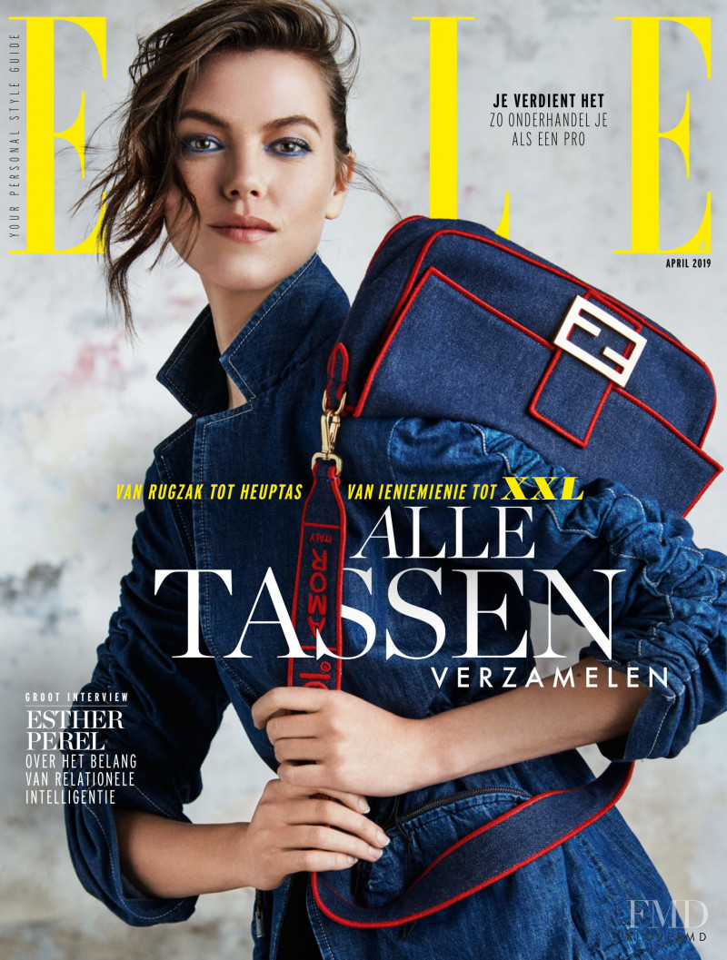 Josefien Rodermans featured on the Elle Netherlands cover from April 2019