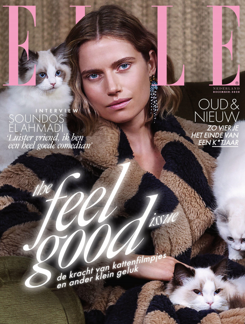 Cato van Ee featured on the Elle Netherlands cover from December 2020