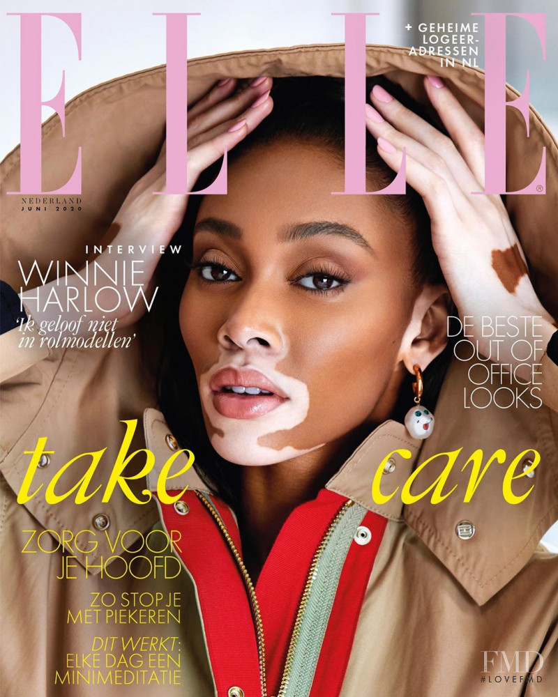 Winnie Chantelle Harlow featured on the Elle Netherlands cover from June 2020