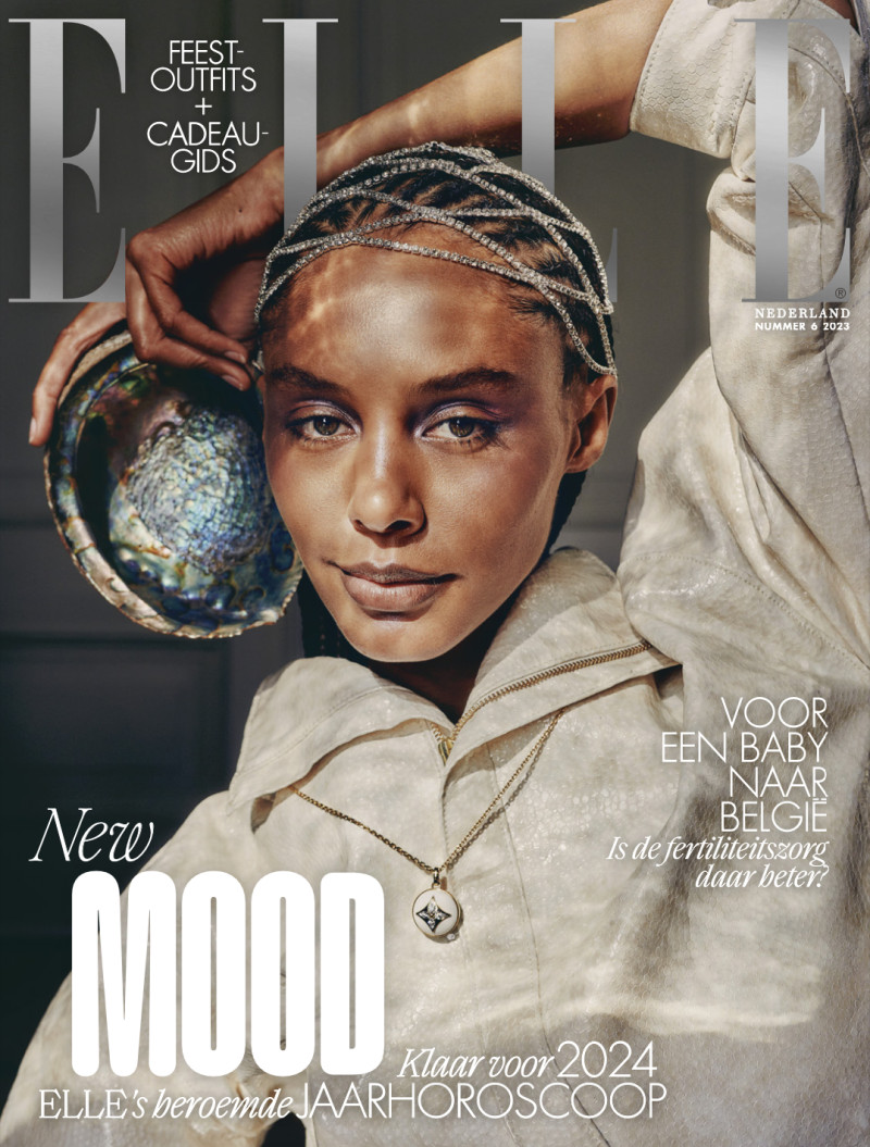 Ronja Amanda Berg featured on the Elle Netherlands cover from December 2023