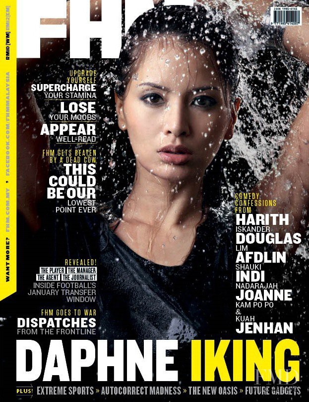 Daphne Iking featured on the FHM Malaysia cover from April 2011