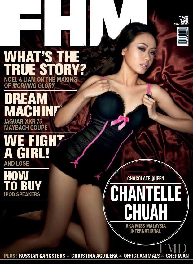 Chantelle Chuah featured on the FHM Malaysia cover from February 2011