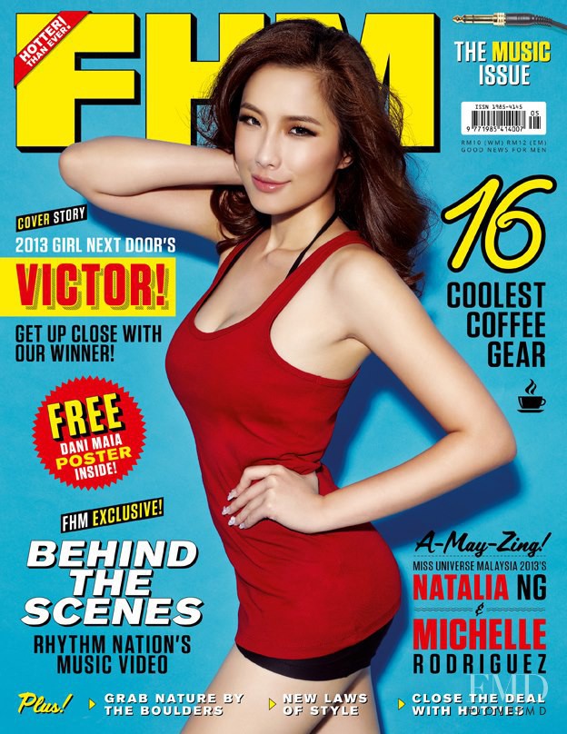  featured on the FHM Malaysia cover from May 2013