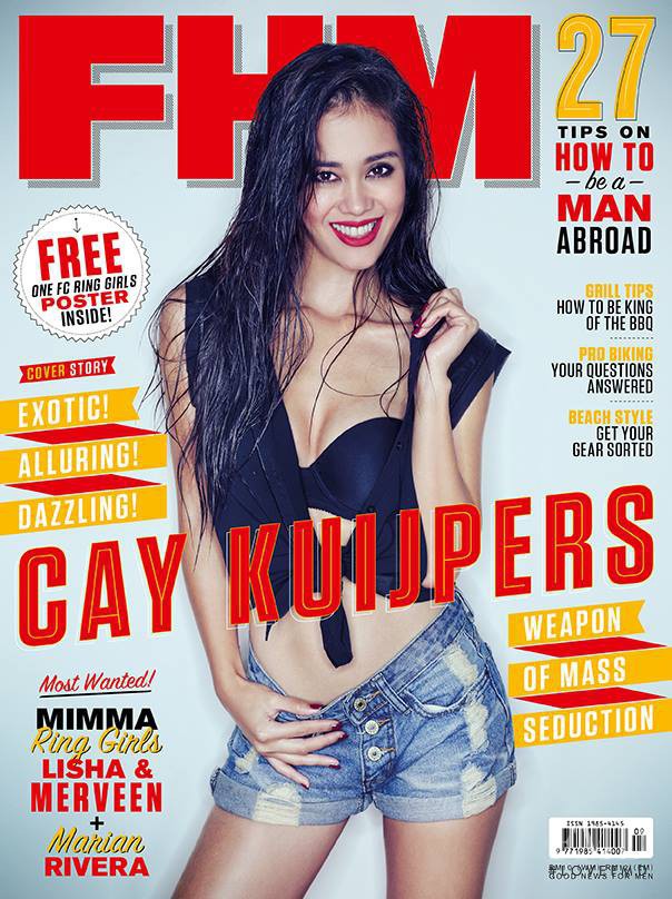 Cay Kuijpers featured on the FHM Malaysia cover from September 2013