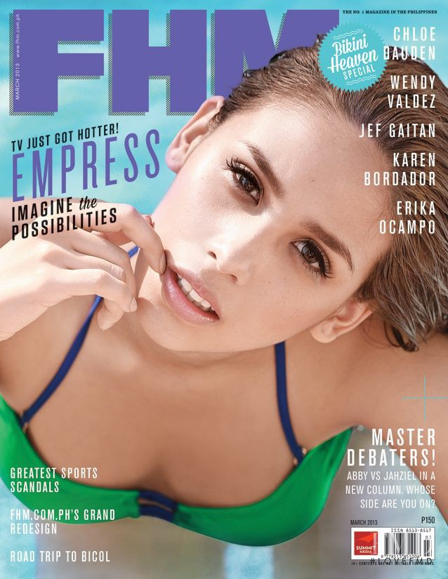  featured on the FHM Philippines cover from March 2013