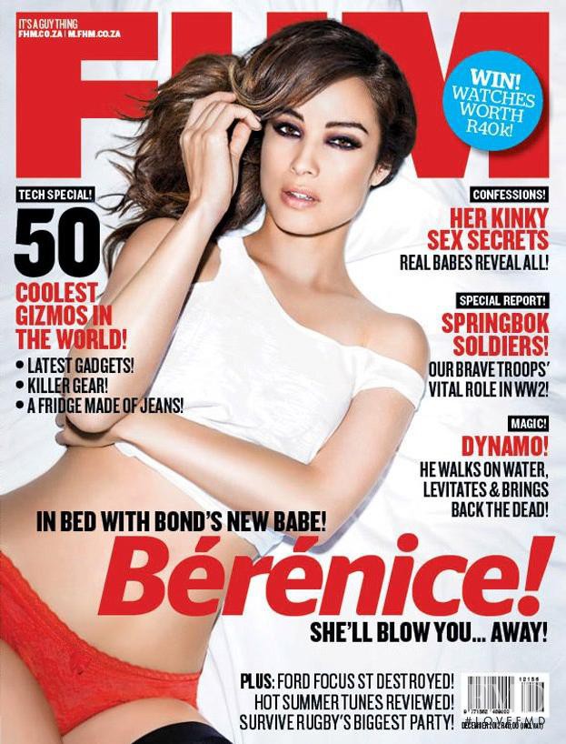 Bérénice Marlohe featured on the FHM South Africa cover from December 2012