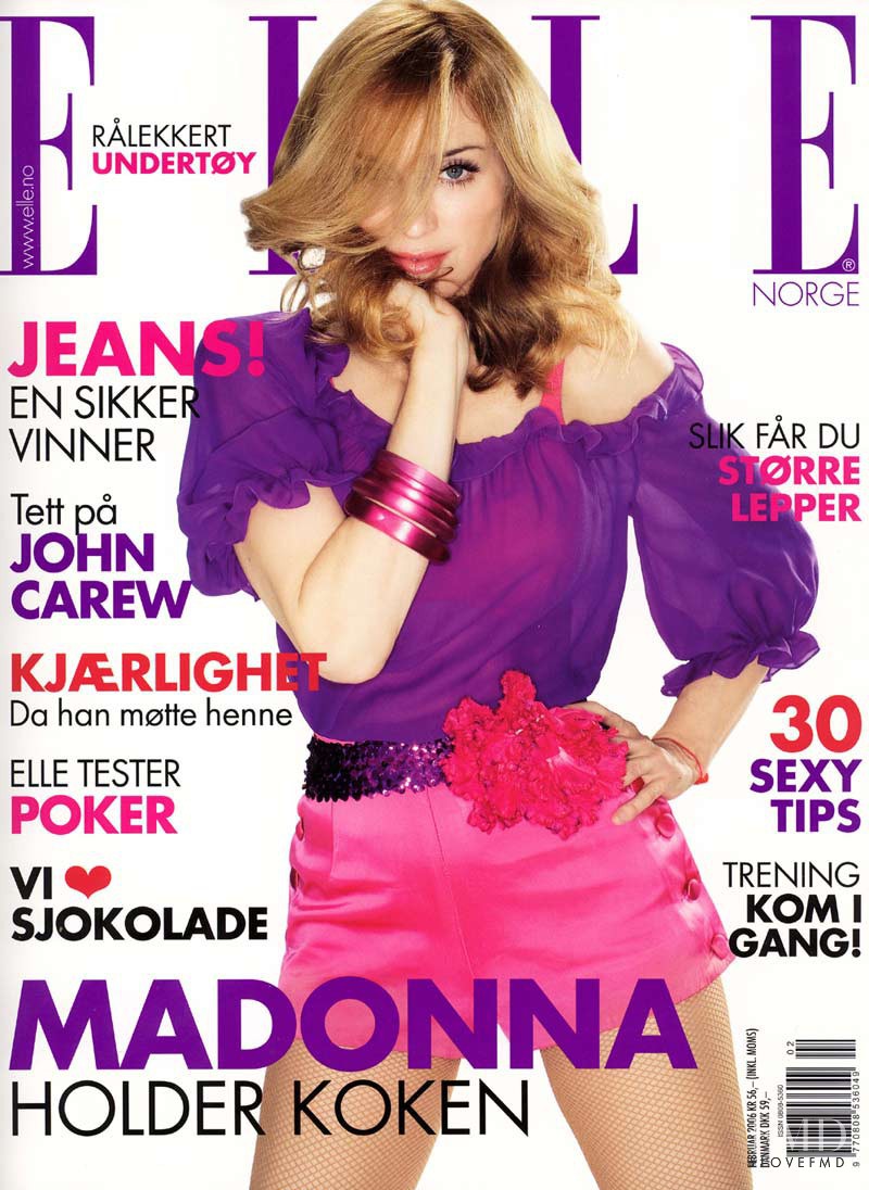 Madonna featured on the Elle Norway cover from February 2006