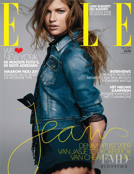 Bette Franke featured on the Elle Norway cover from May 2009