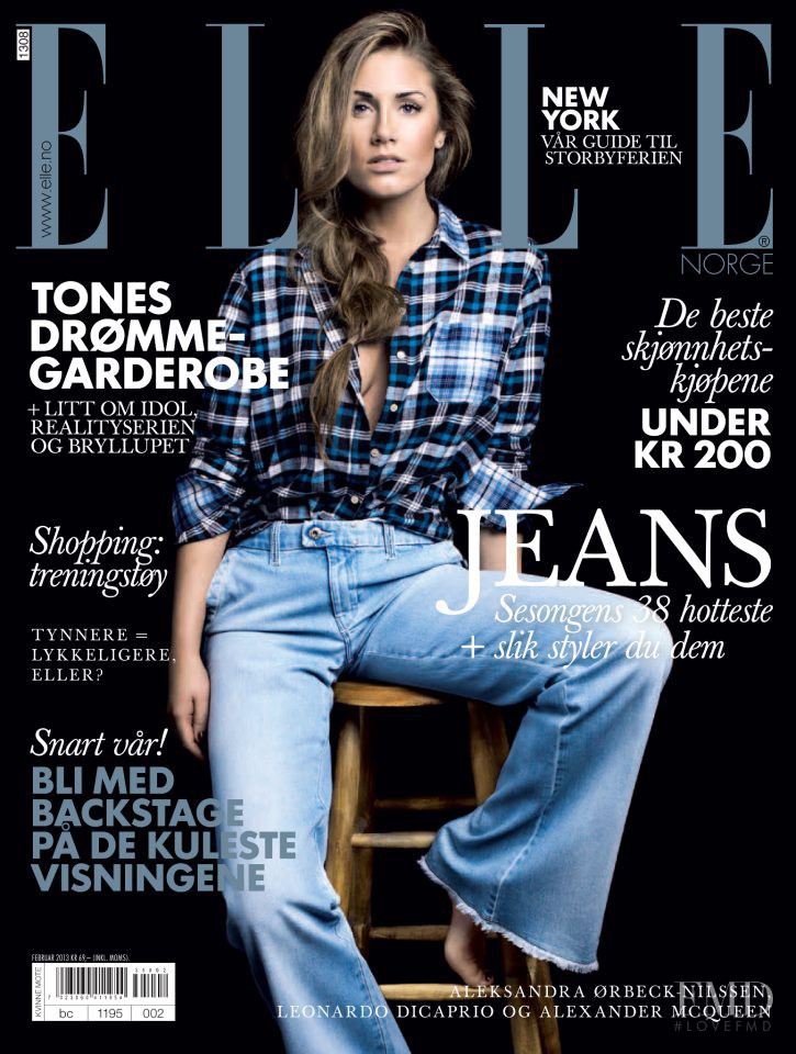  featured on the Elle Norway cover from February 2013