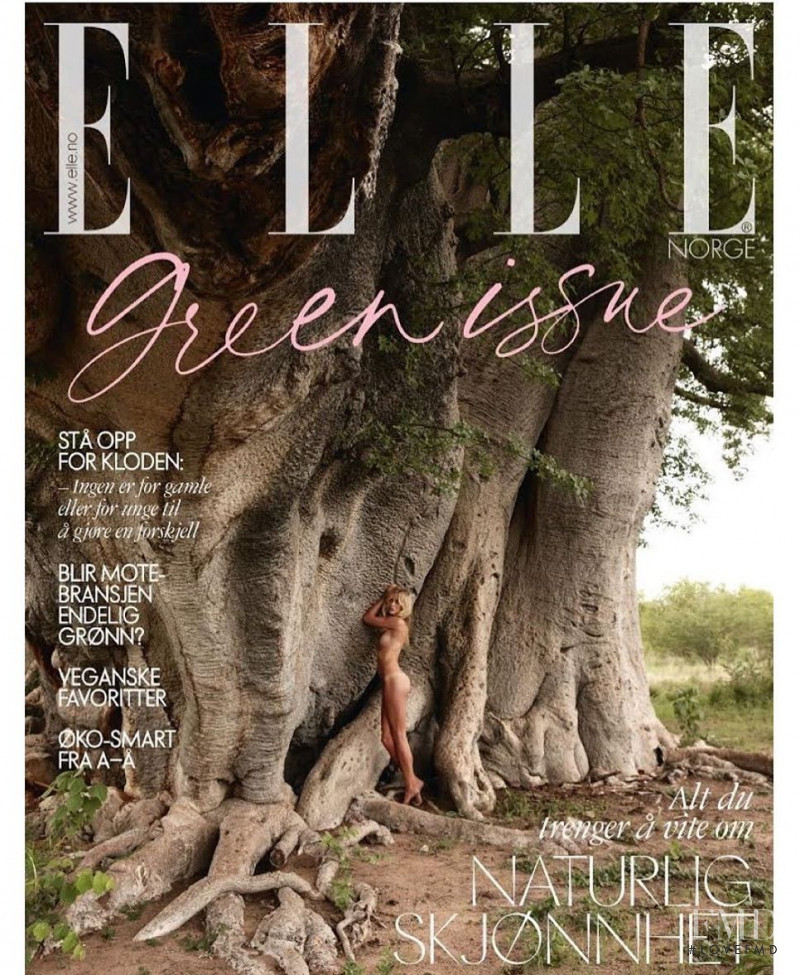 Aleksandra Orbeck Nilsen featured on the Elle Norway cover from May 2020