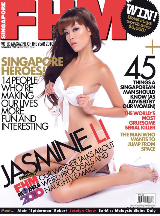 Cover of FHM Singapore with Jasmine Li, August 2010 (ID:15282) Magazines Th...