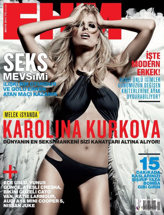 Karolina Kurkova featured on the FHM Turkey cover from May 2011